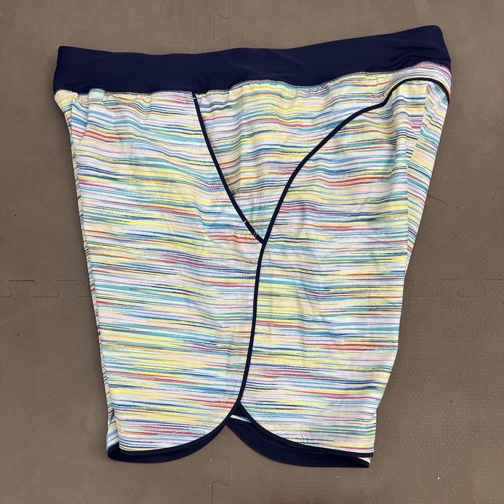 Lands' End Women's 9" Quick Dry Elastic Waist Board Swim Shorts Multi-color 18W - Picture 4 of 9